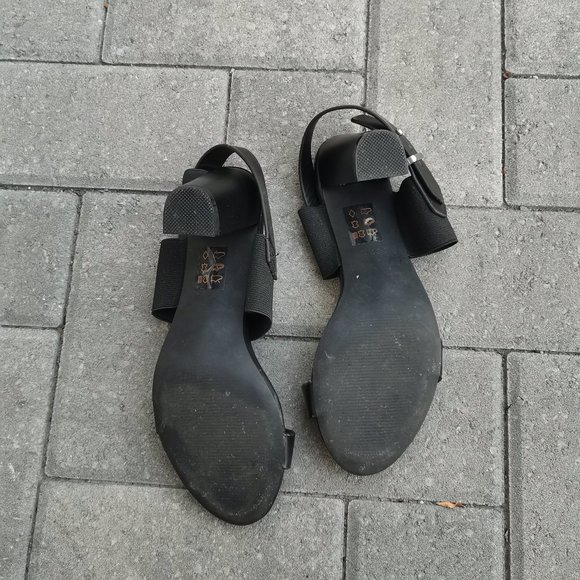 Brown's Black Heeled Sandals - Picture 11 of 11